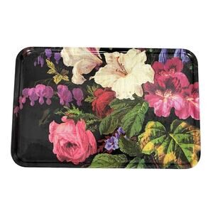 IKEA Floral Print Large Metal Serving Tray